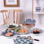 Striped Pattern Ceramic Plate
