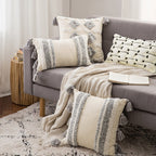 Lace Tassel Tufted Pillow