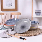 Striped Pattern Ceramic Plate