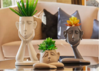 Creative Face Ceramic Vase