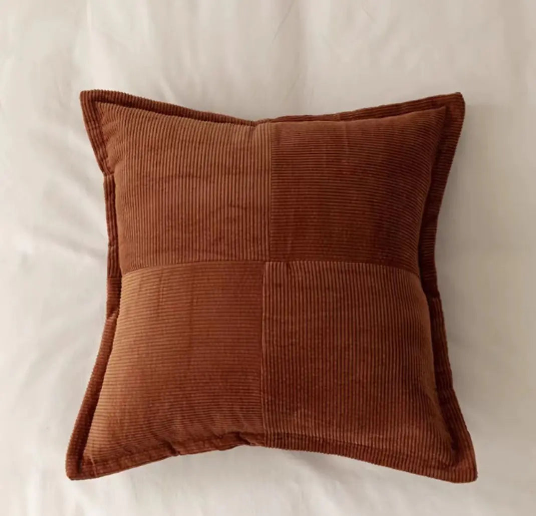 Corduroy Fringe Throw Pillows