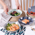 Striped Pattern Ceramic Plate