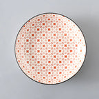 Striped Pattern Ceramic Plate