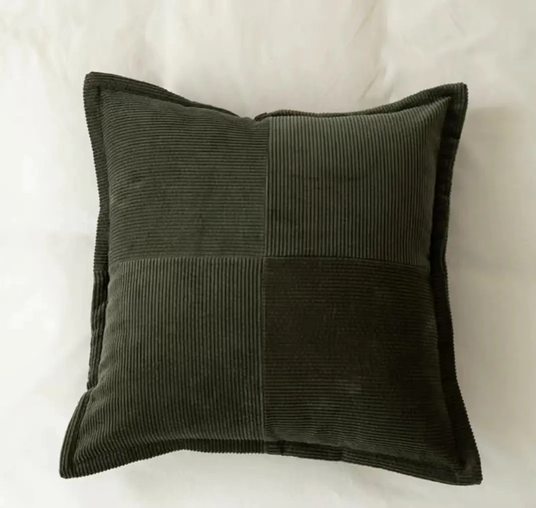 Corduroy Fringe Throw Pillows
