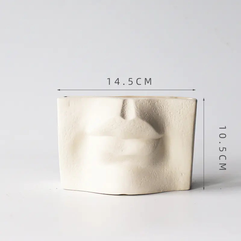 Abstract Face Flower Vase