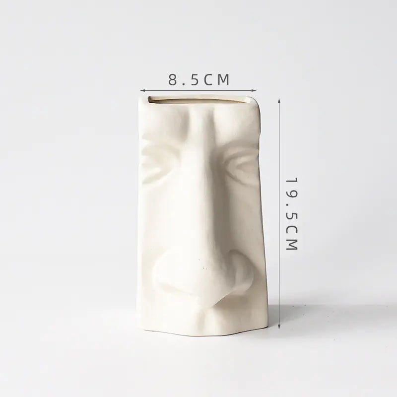 Abstract Face Flower Vase