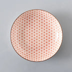Striped Pattern Ceramic Plate