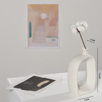 White Ceramic Flower Vase