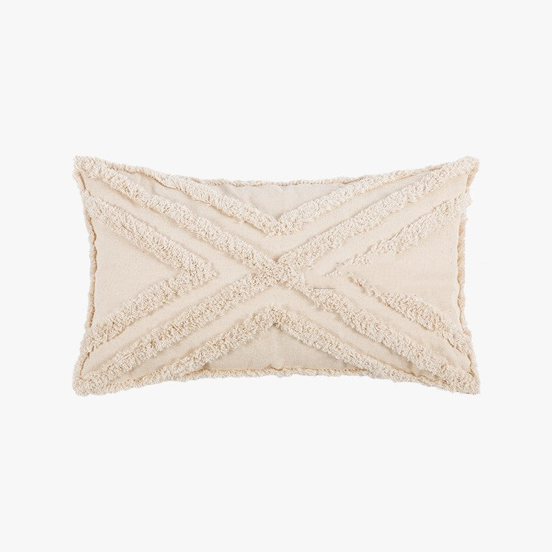 Beige Tufted Decorative Pillow