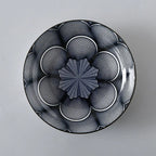 Striped Pattern Ceramic Plate