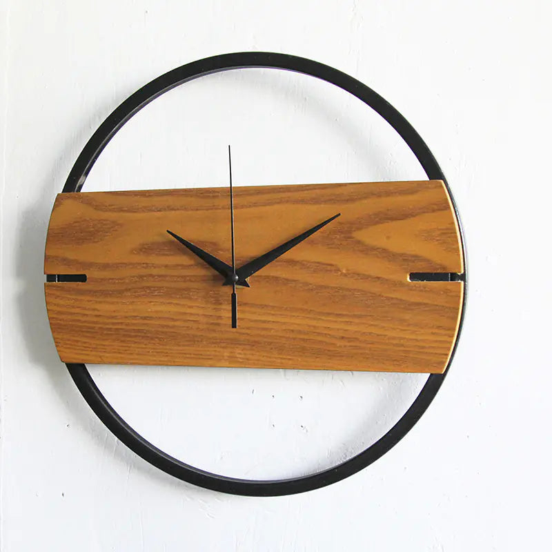 Clean Wooden Wall Clock