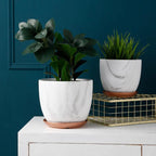 Marble Pattern Ceramic Pot