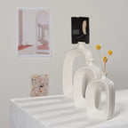 White Ceramic Flower Vase