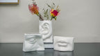 Abstract Face Flower Vase