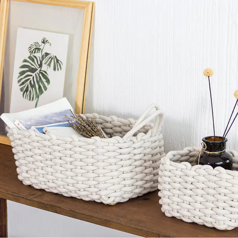 Cotton Storage Box and Basket