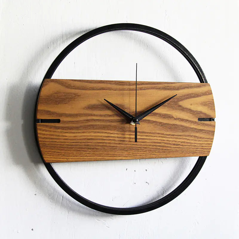 Clean Wooden Wall Clock