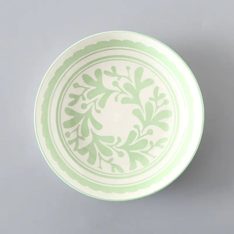 Striped Pattern Ceramic Plate